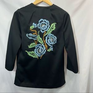 Frederick's Of Hollywood Vintage 70's embroidered shirt